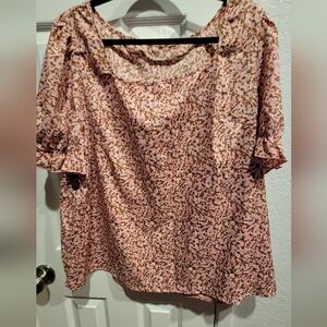 SHEIN Pink Floral Blouse